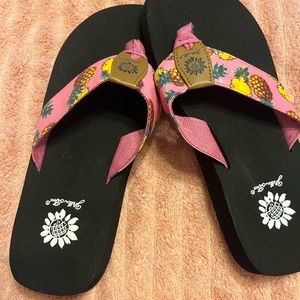 Yellow Box Sandals (BRAND NEW IN BOX, Pina Colada Design)